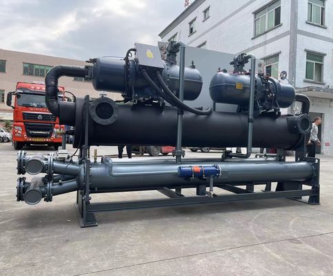 JLSW-200D Customized Water Cooled Screw Compressor Chiller PLC Control 100kW