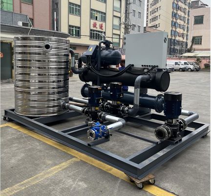JLSW-90D Water Chiller Machine , Water Cooled Screw Chiller For Fishery Industrial