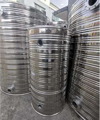 Threaded Insulated Stainless Steel Water Tank 50mm Thickness For Industrial
