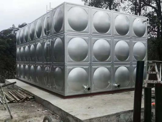 Insulated Polished Stainless Steel Water Tanks 1.0MPa 0.6MPa For Outdoor