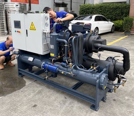 JLSW-40D Low Temperature Chiller , Screw Type Ethylene Glycol Chiller