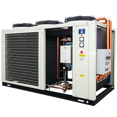 Finned Condenser Water Chiller Machine with High Low Pressure Overload Anti-freezing Phase Sequence Protection System Noise Level 65dBA