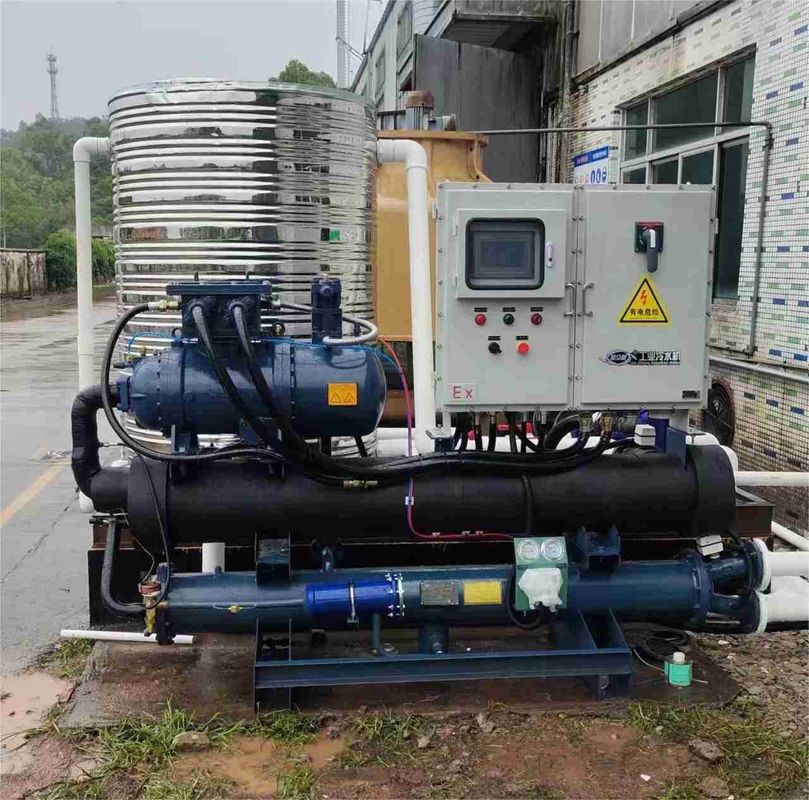 JLSW-30AD Explosion Proof Water Chiller , Screw Water Cooled Chiller For Oil Refining