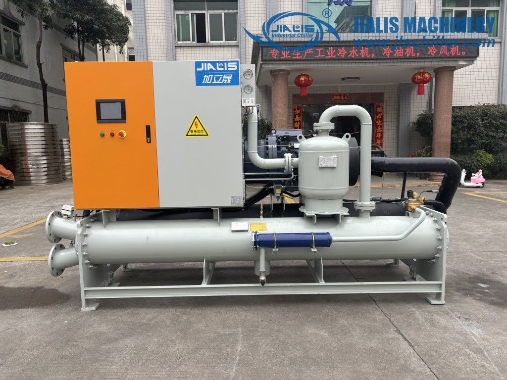 JLSW-170D Low Temperature Chiller , Screw Type Glycol Water Chiller