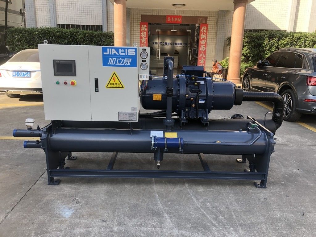 Bitzer / Hanbell Screw Chiller 380-415V 52.5kw Compressor For Water Cooling Temperature Range 5-35.C