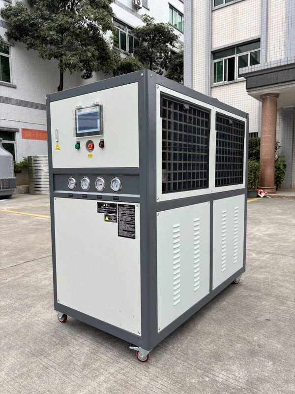 PLC Control System Water Chiller Machine Offering High Low Pressure Overload Anti freezing Phase Sequence Protection and Refrigerant R22 R407C R134A R410A